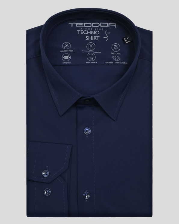 SHIRT SLIM FIT TECHNICAL TEXTILE