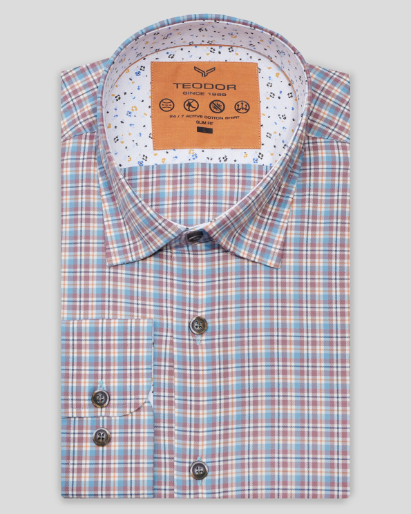 SHIRT SLIM FIT TECHNICAL TEXTILE