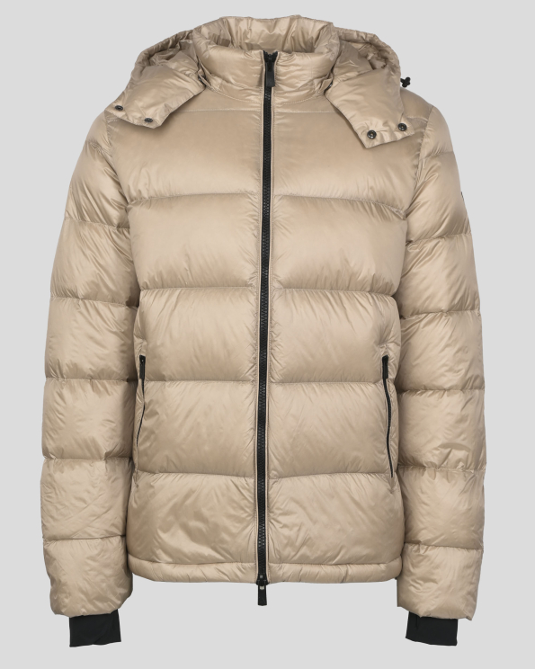 БЕЖОВО ВОДООТБЛЪСКВАЩО ЯКЕ С КАЧУЛКА И ЕСТЕСТВЕН ПУХ