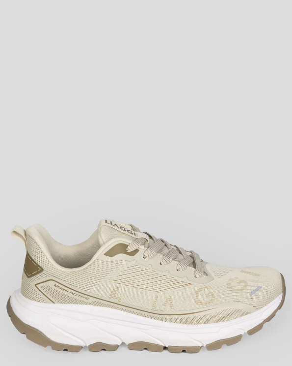 БЕЖОВИ СПОРТНИ ОБУВКИ ТИП МАРАТОНКИ С TPR ПОДМЕТКА