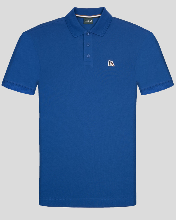 СИНЯ ТЕНИСКА ОТ 100% ПАМУК С ЛОГО ЕМБЛЕМА