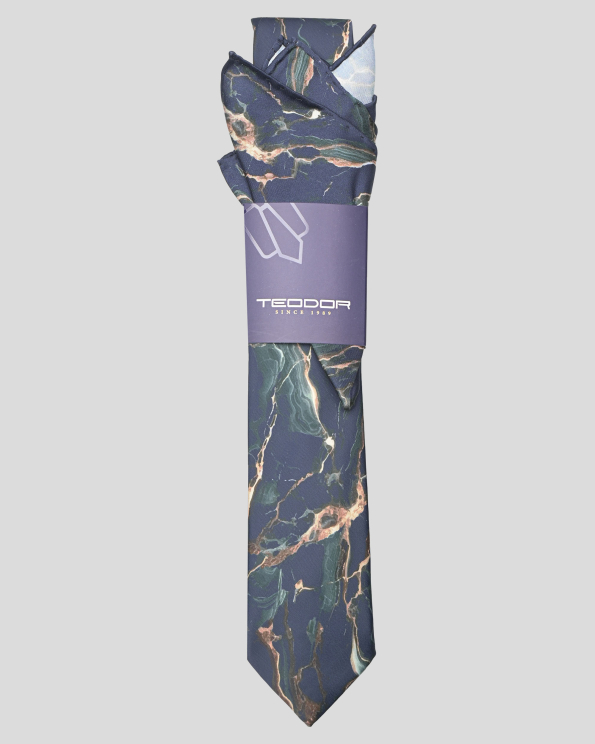 TIE AND POCKET SQUARE MICROFIBER