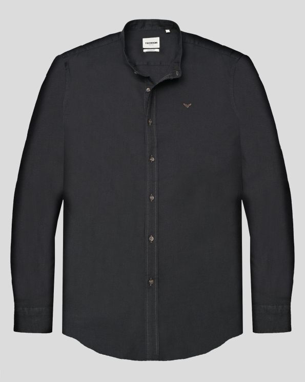 SHIRT SLIM FIT LINEN AND COTTON