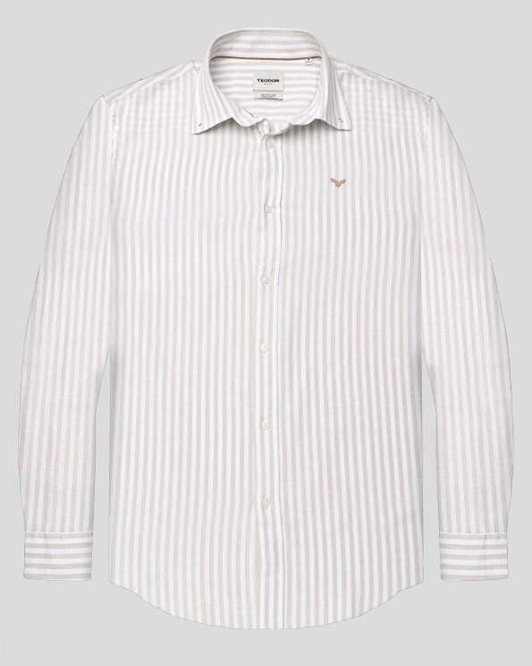 SHIRT REGULAR FIT LINEN AND COTTON