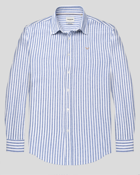 SHIRT REGULAR FIT LINEN AND COTTON