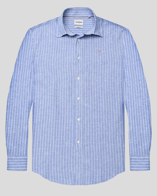 SHIRT REGULAR FIT LINEN AND COTTON