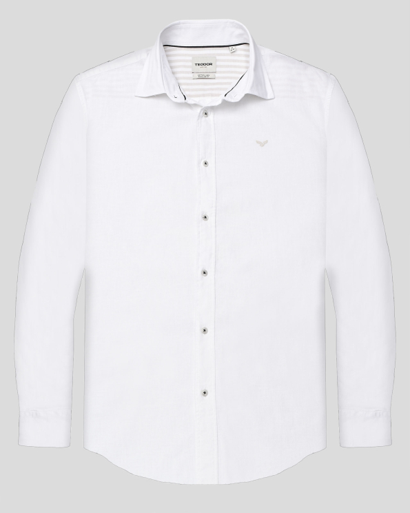 SHIRT REGULAR FIT LINEN AND COTTON