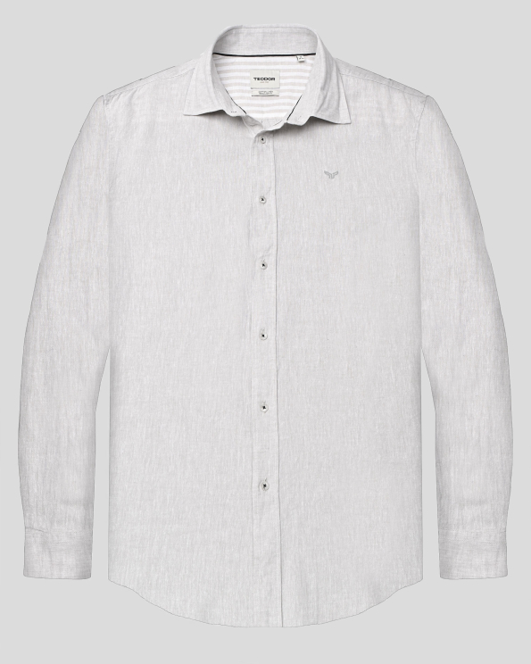 SHIRT REGULAR FIT LINEN AND COTTON