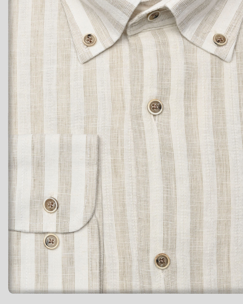 SHIRT REGULAR FIT LINEN AND COTTON 250135045097-2 02