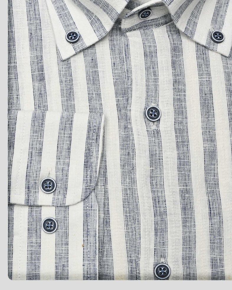 SHIRT REGULAR FIT LINEN AND COTTON 250135045097-1 02