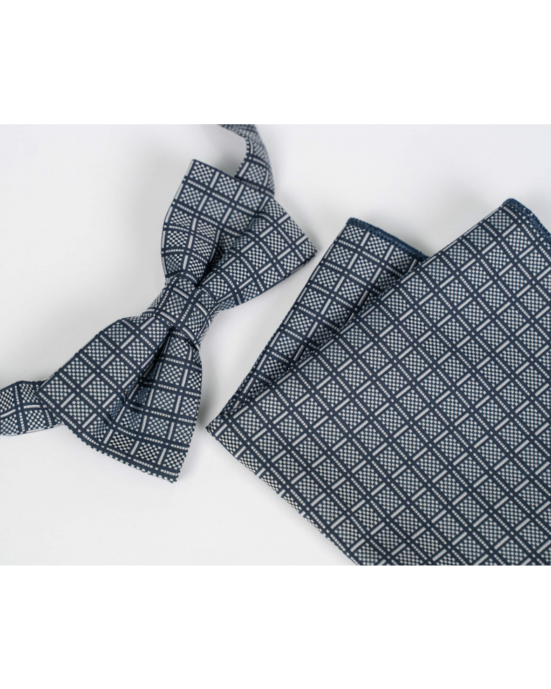 BOW TIE AND POCKET SQUARE TECHNICAL TEXTILE 210150133392-2 01