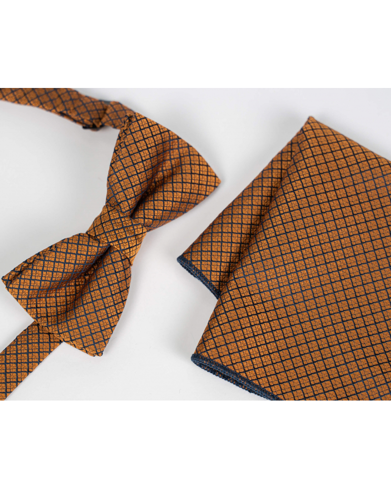 BOW TIE AND POCKET SQUARE POLYESTER 210150133392-6 01