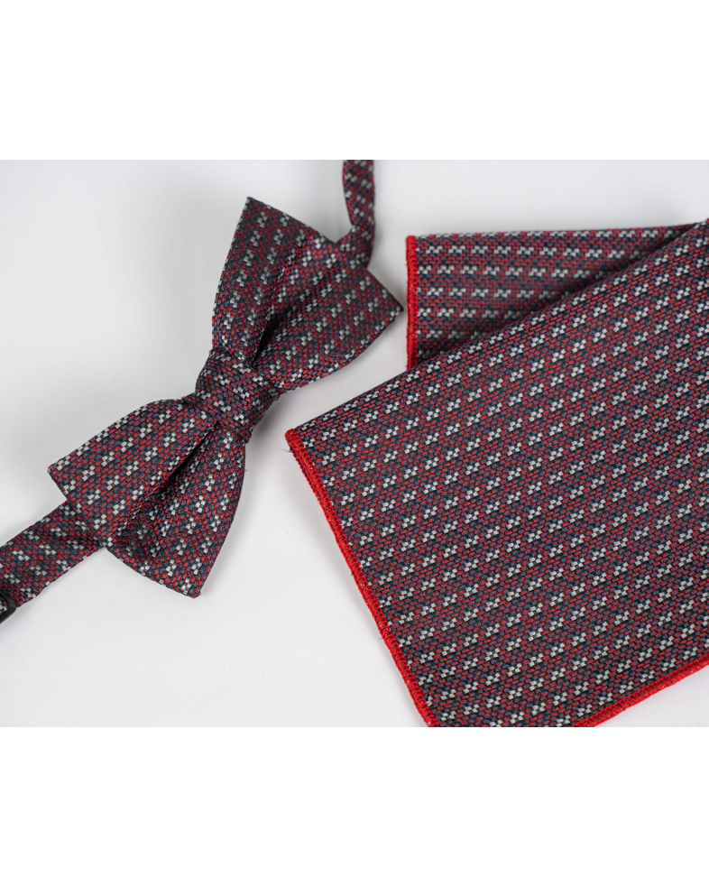 BOW TIE AND POCKET SQUARE POLYESTER 210150133392-7 01