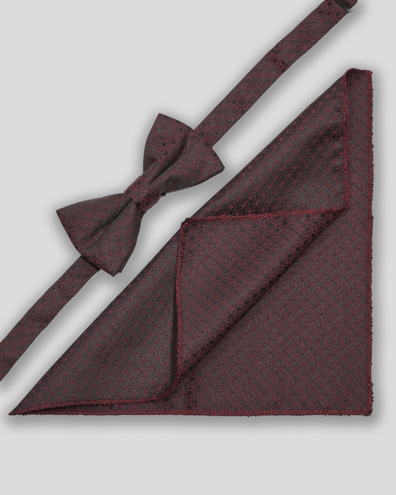 BOW TIE AND POCKET SQUARE TECHNICAL TEXTILE 220150133438-11 01