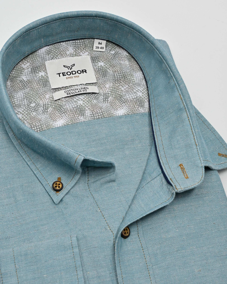 SHIRT REGULAR FIT LINEN AND COTTON 250135045095-2 07