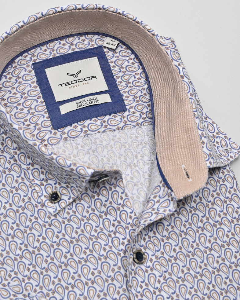 SHIRT REGULAR FIT LINEN 250135045086-1 07