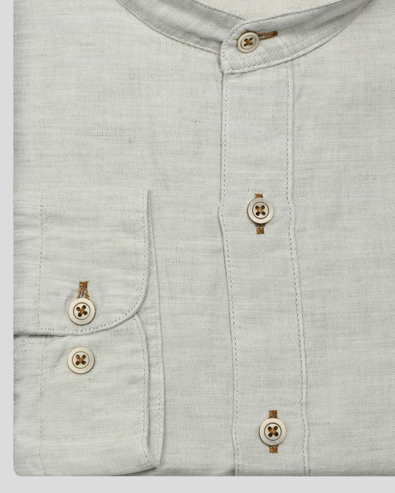 SHIRT SLIM FIT LINEN AND COTTON 250135045096-2 05