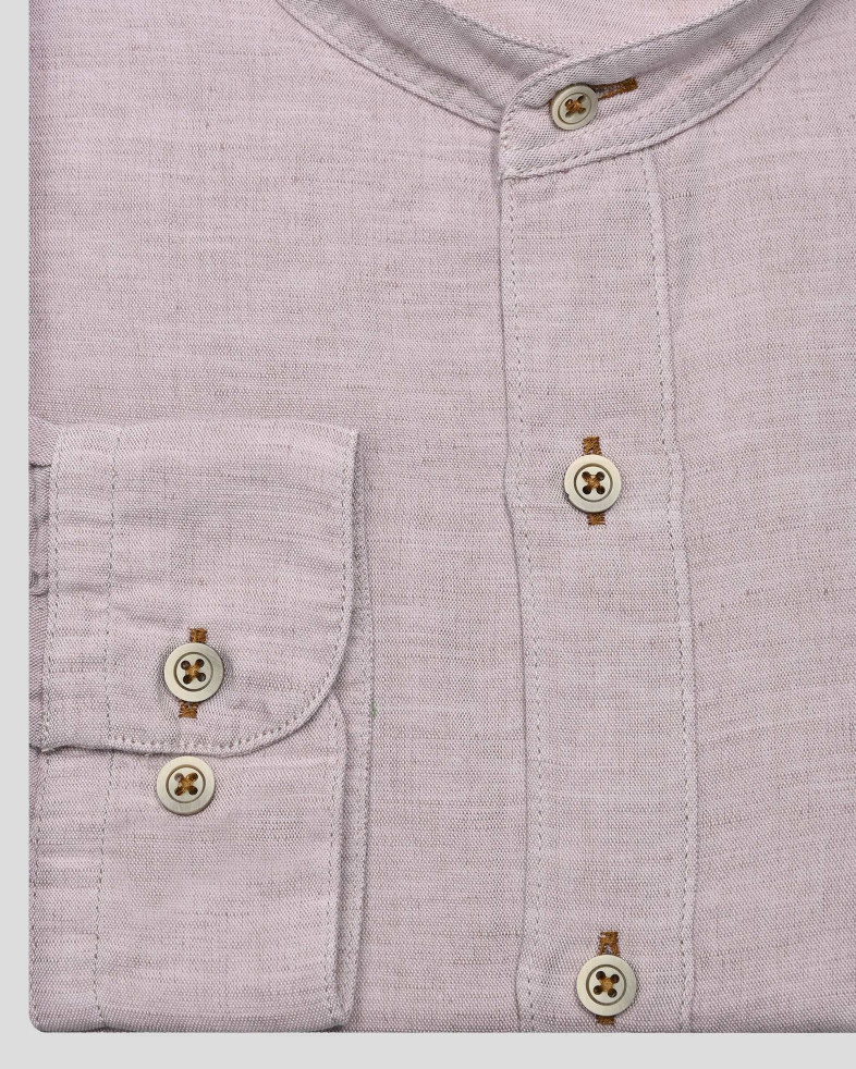 SHIRT SLIM FIT LINEN AND COTTON 250135045096-4 05