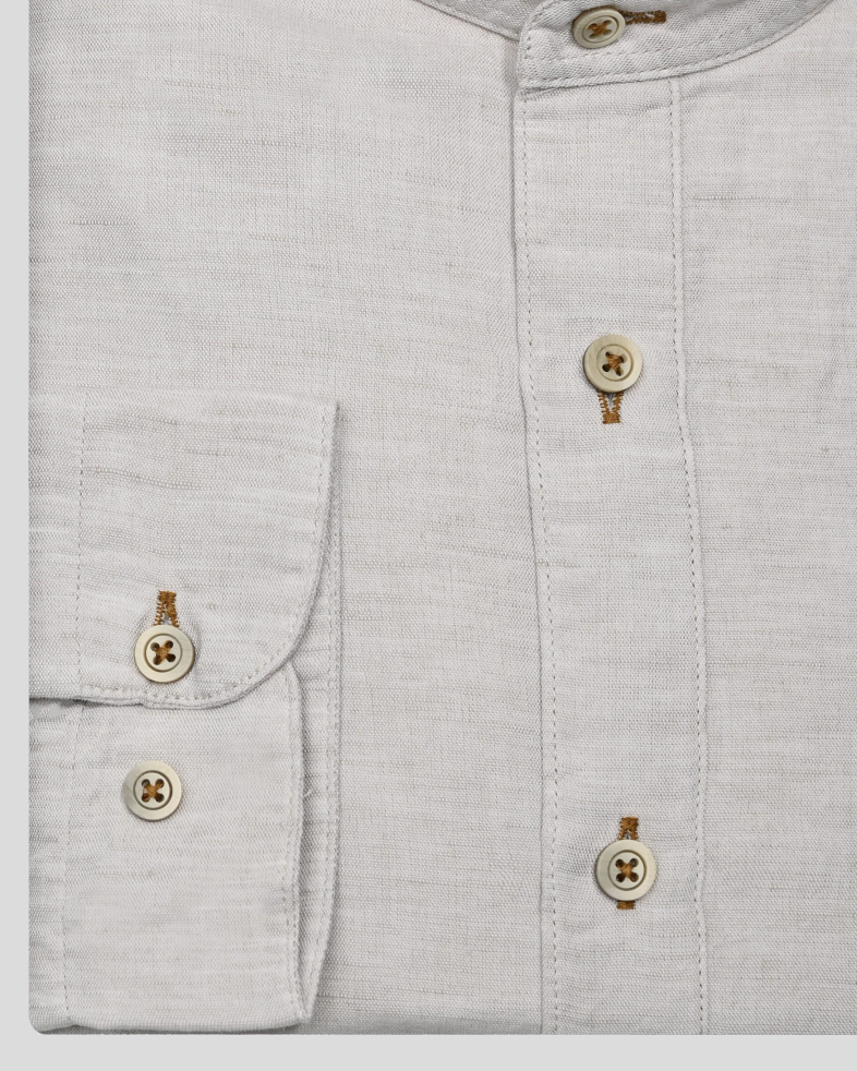 SHIRT SLIM FIT LINEN AND COTTON 250135045096-3 05