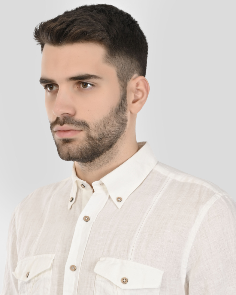 SHIRT SLIM FIT LINEN 240135045003-1 04