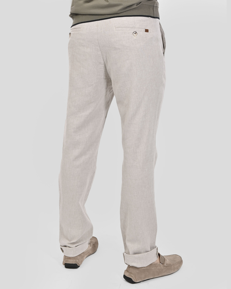 TROUSERS REGULAR FIT LINEN AND COTTON 250113088609-2 07