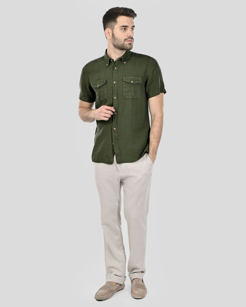 SHIRT SLIM FIT LINEN 240135045003-2 02