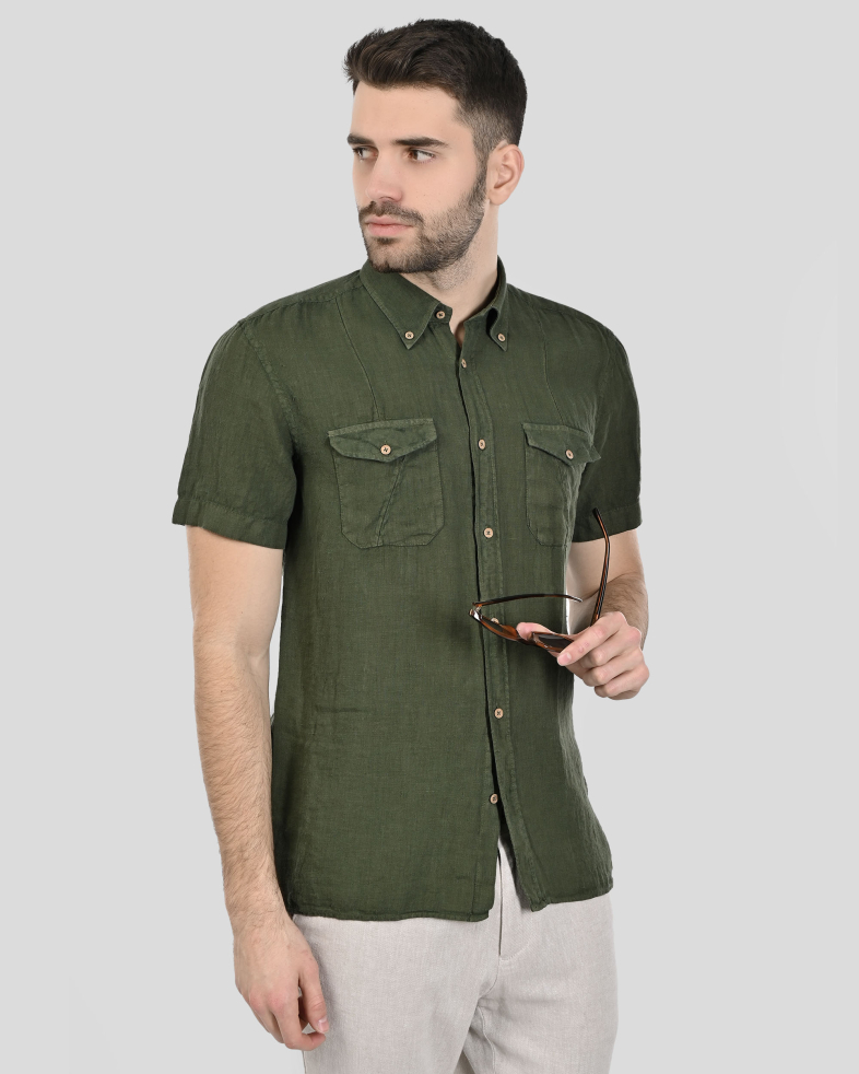 SHIRT SLIM FIT LINEN 240135045003-2 03