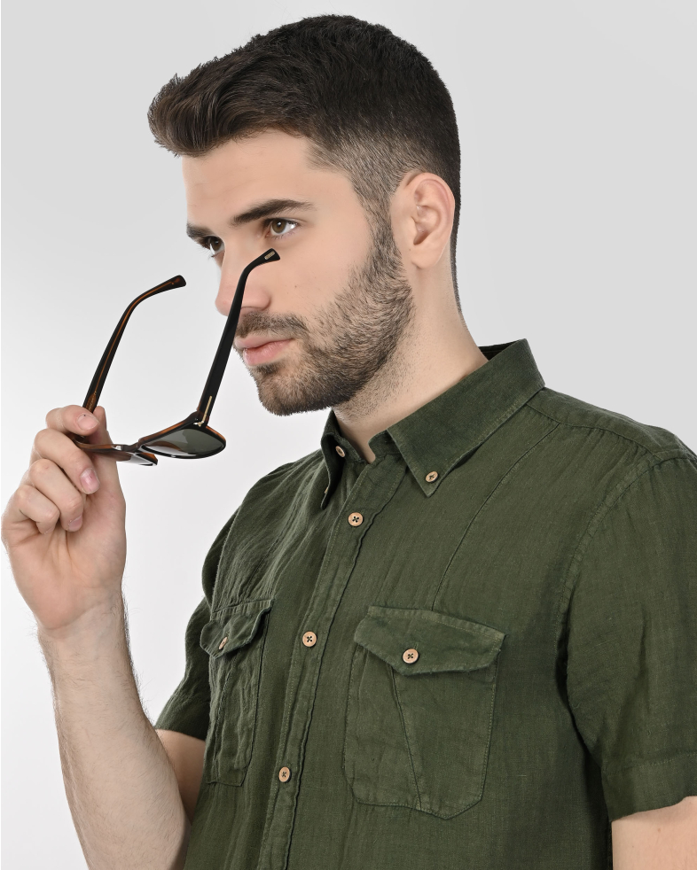 SHIRT SLIM FIT LINEN 240135045003-2 04