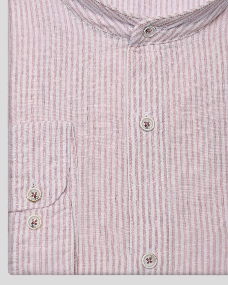 SHIRT SLIM FIT LINEN AND COTTON 250135045105-4 06