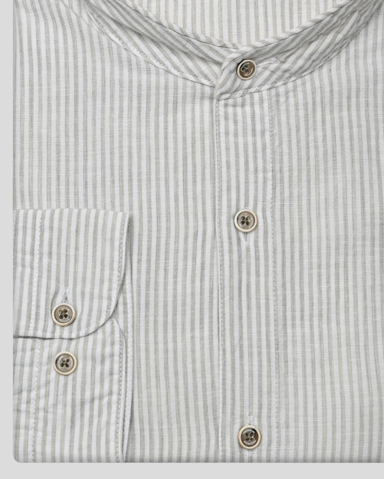 SHIRT SLIM FIT LINEN AND COTTON 250135045105-2 05