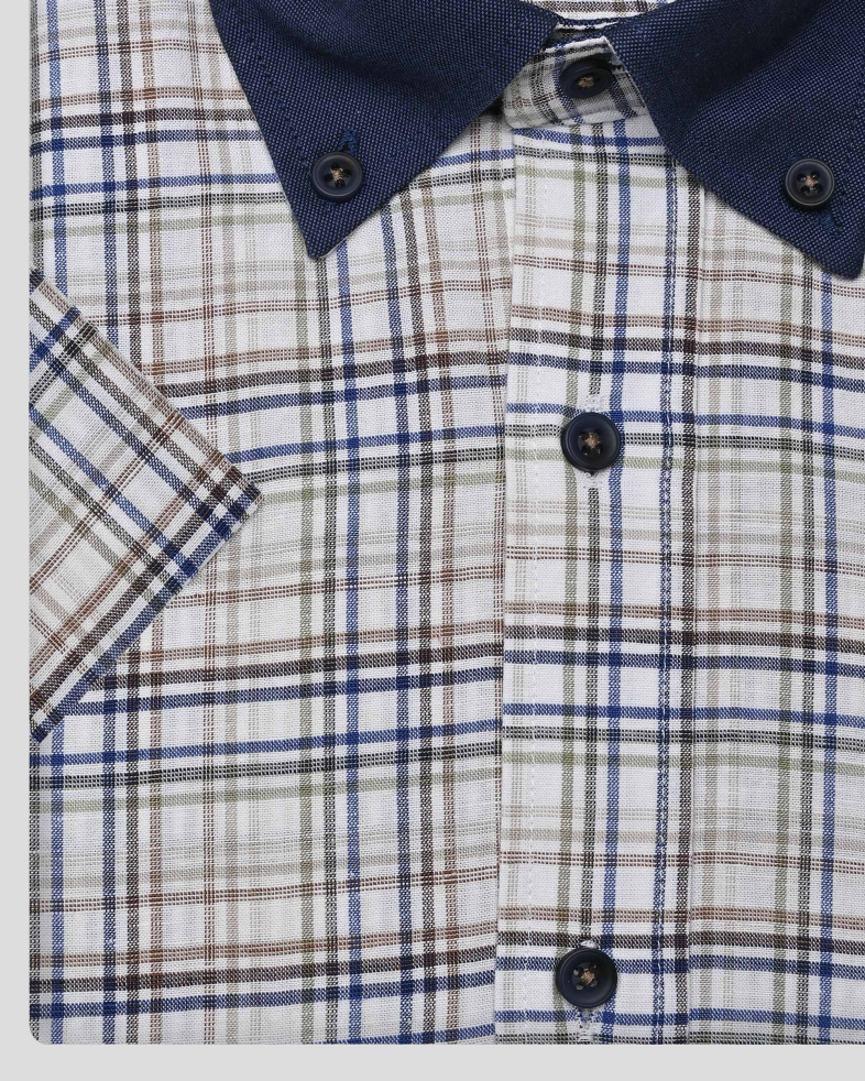 SHIRT REGULAR FIT LINEN AND COTTON 250135045100-1 02