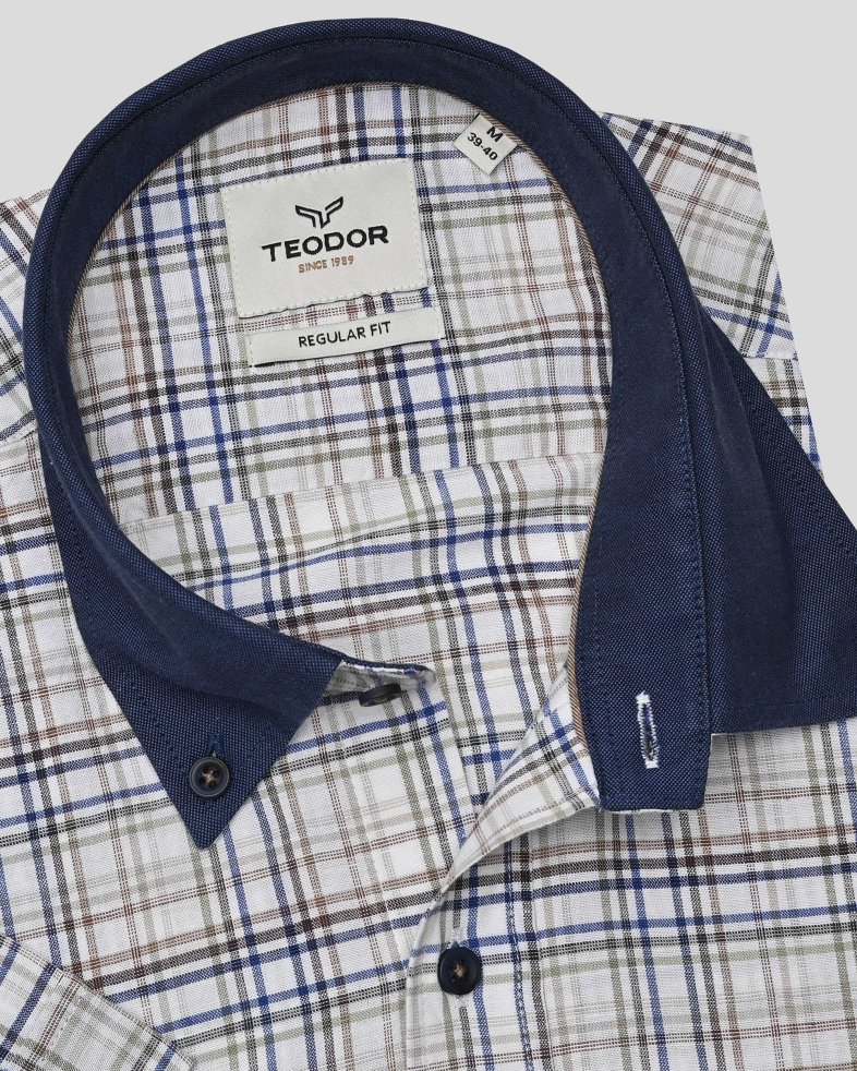 SHIRT REGULAR FIT LINEN AND COTTON 250135045100-1 03