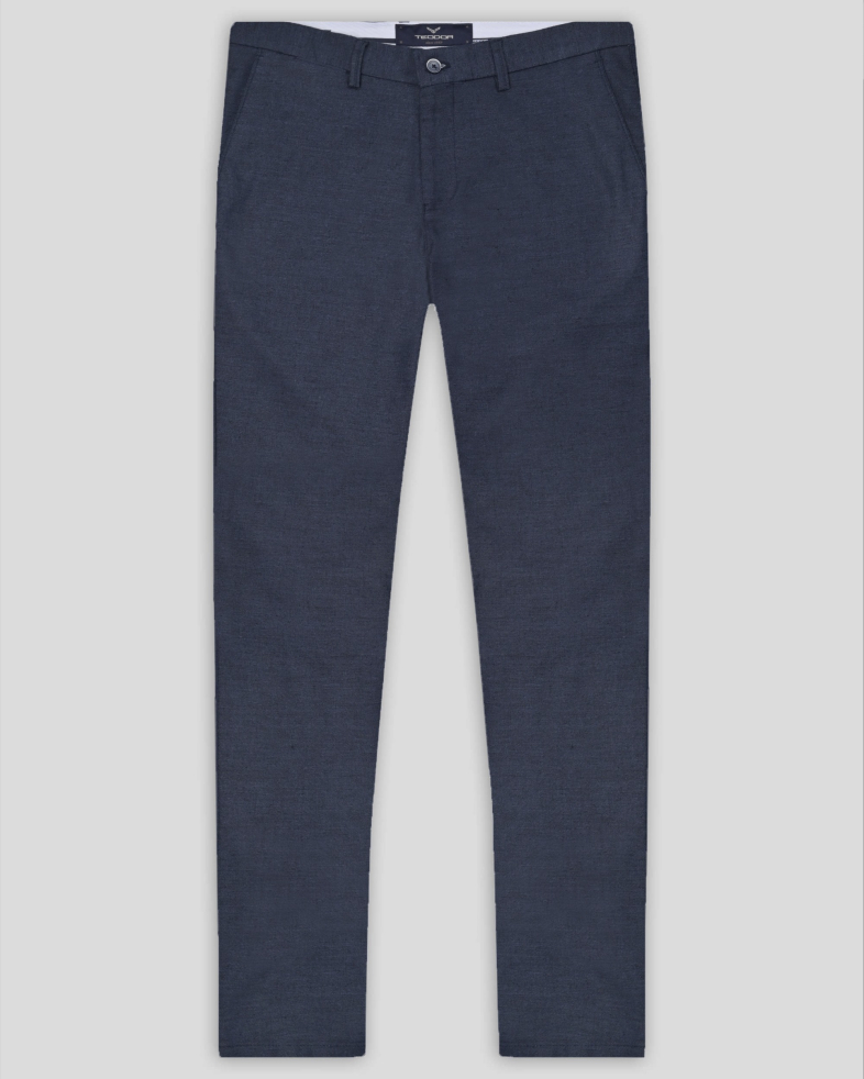 TROUSERS REGULAR FIT LINEN AND COTTON 240113088550-1 01