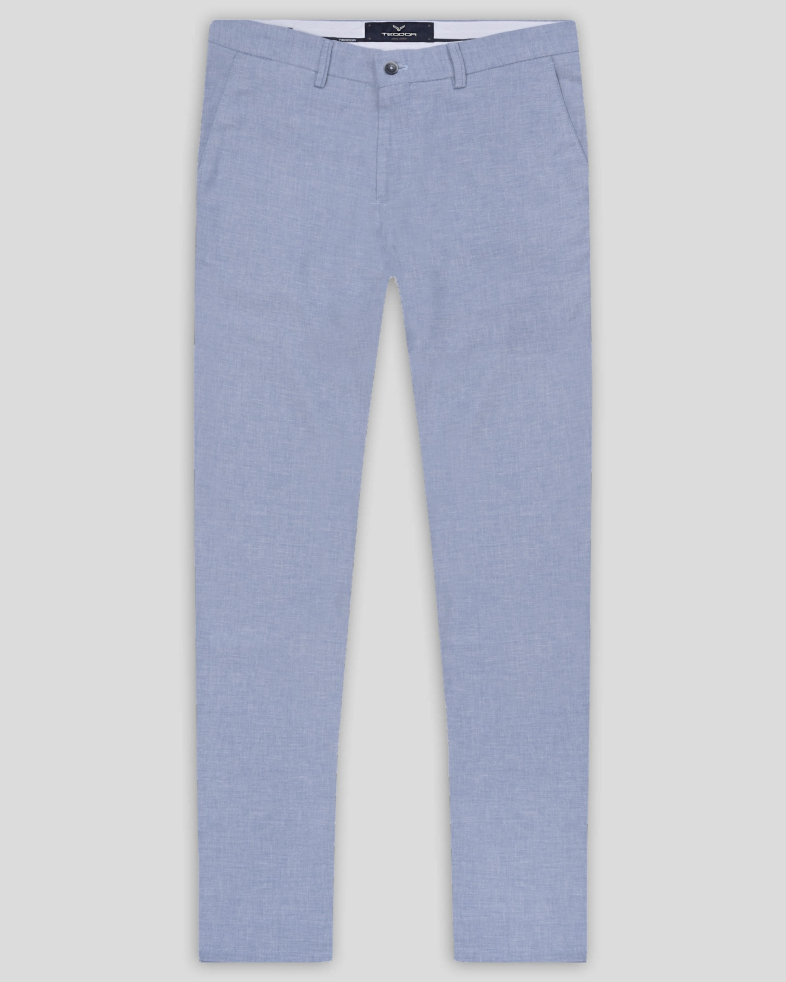 TROUSERS REGULAR FIT LINEN AND COTTON 240113088550-3 01