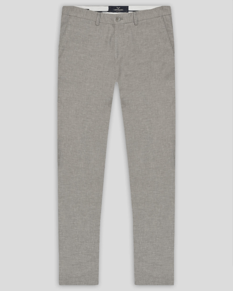 TROUSERS REGULAR FIT LINEN AND COTTON 240113088550-5 01