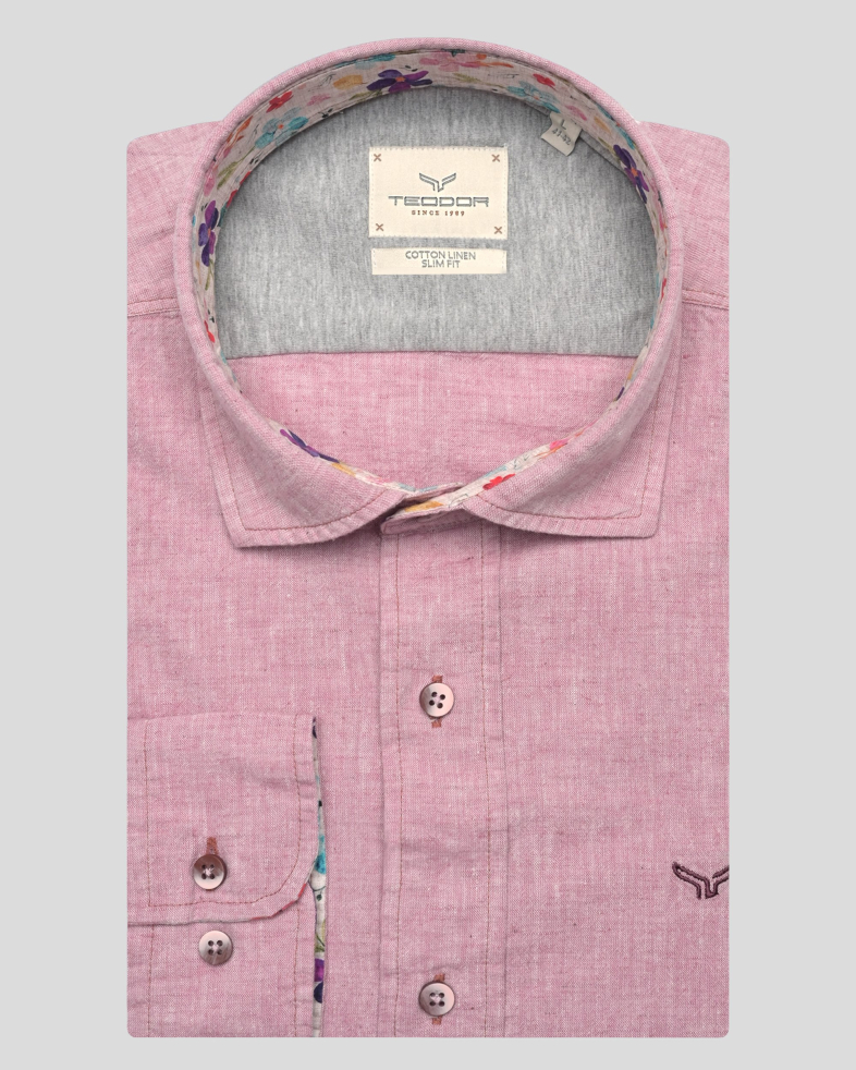 SHIRT SLIM FIT LINEN AND COTTON 240135044972-4 01