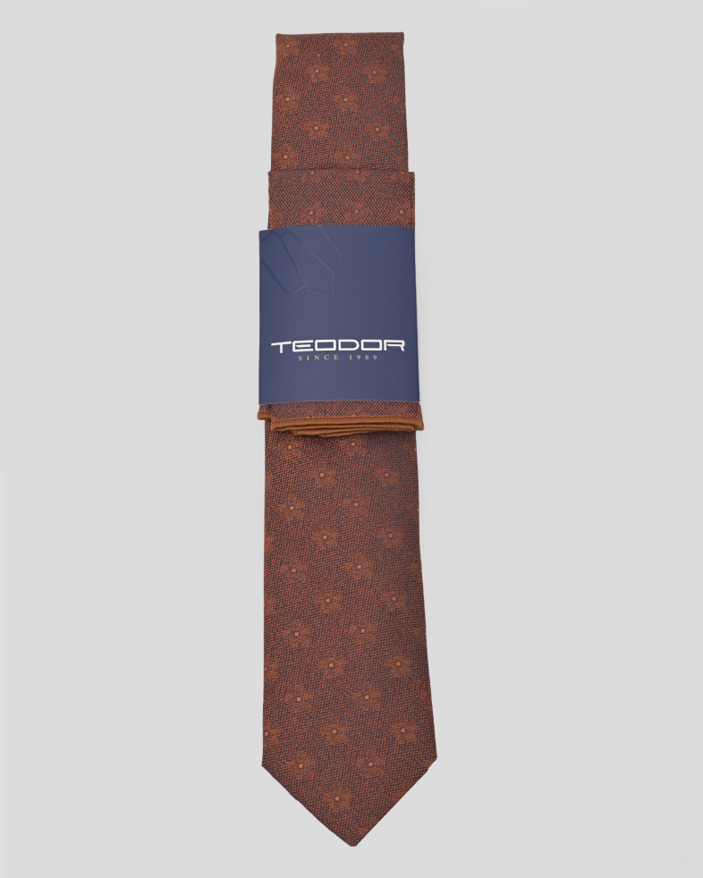 TIE AND POCKET SQUARE TECHNICAL TEXTILE 240150133703-3 01