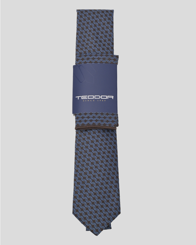 TIE AND POCKET SQUARE TECHNICAL TEXTILE 240150133703-5 01