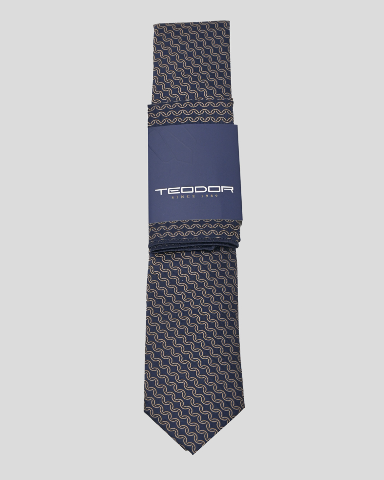 TIE AND POCKET SQUARE TECHNICAL TEXTILE 240150133703-6 01