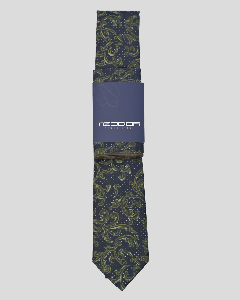 TIE AND POCKET SQUARE TECHNICAL TEXTILE 240150133703-9 01