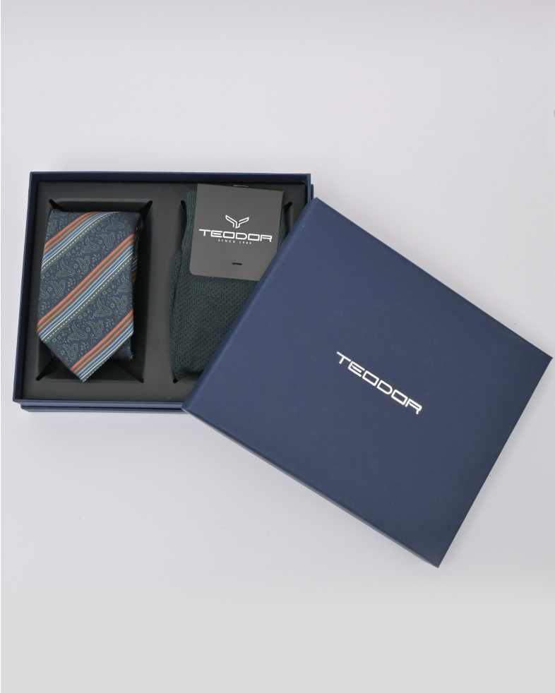 TIE AND POCKET SQUARE TECHNICAL TEXTILE 240150133704-1 01