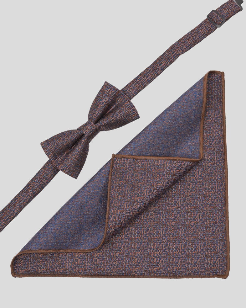 BOW TIE AND POCKET SQUARE TECHNICAL TEXTILE 240150133707-1 01