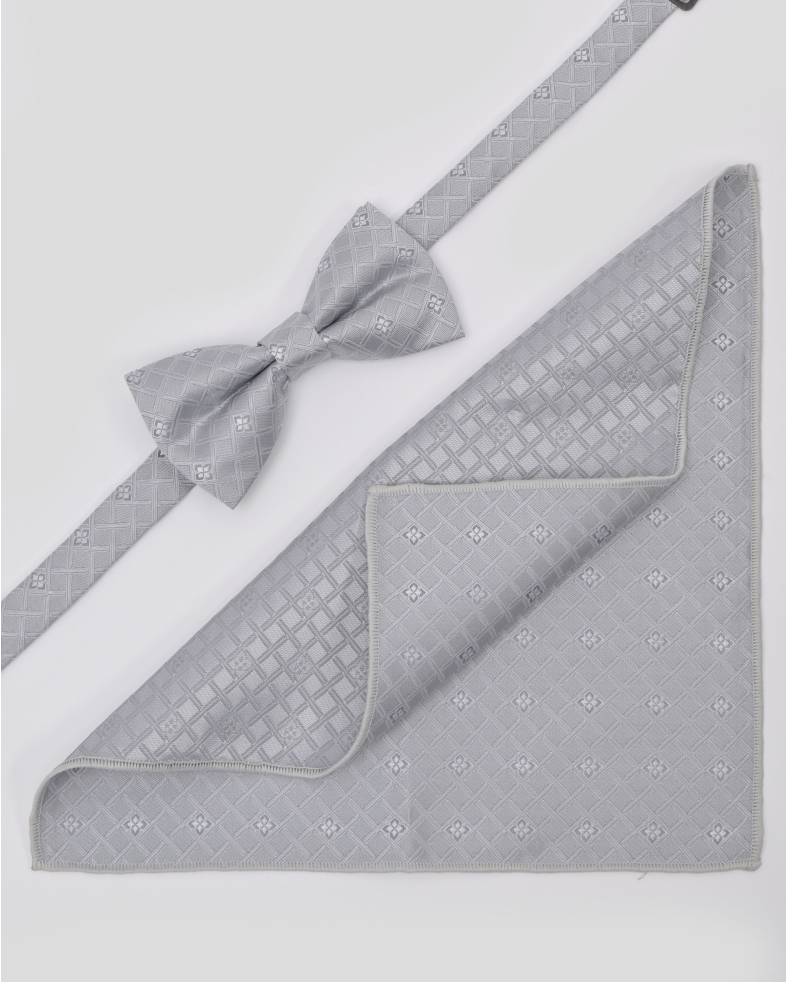 BOW TIE AND POCKET SQUARE TECHNICAL TEXTILE 240150133707-10 01