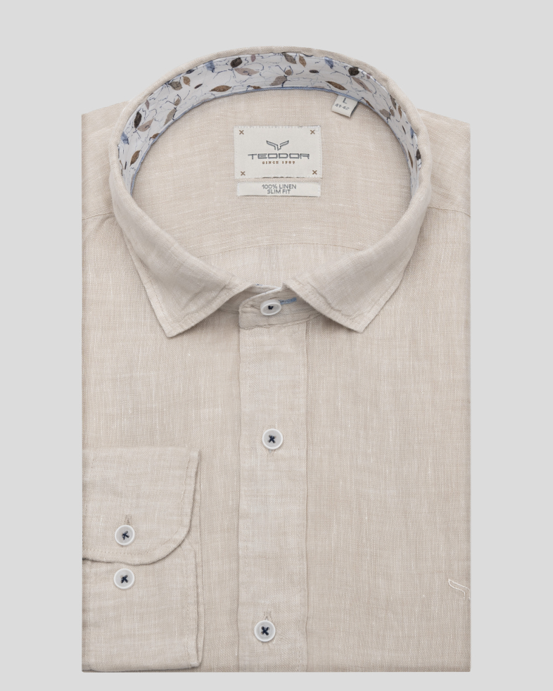 SHIRT SLIM FIT LINEN 240135044995-4 01