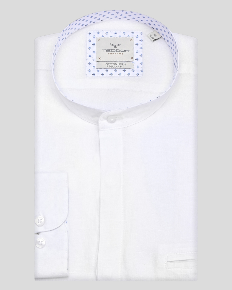 SHIRT REGULAR FIT LINEN AND COTTON 240135044989-3 01