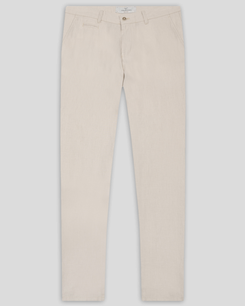 TROUSERS SLIM FIT LINEN 240113088556-3 01