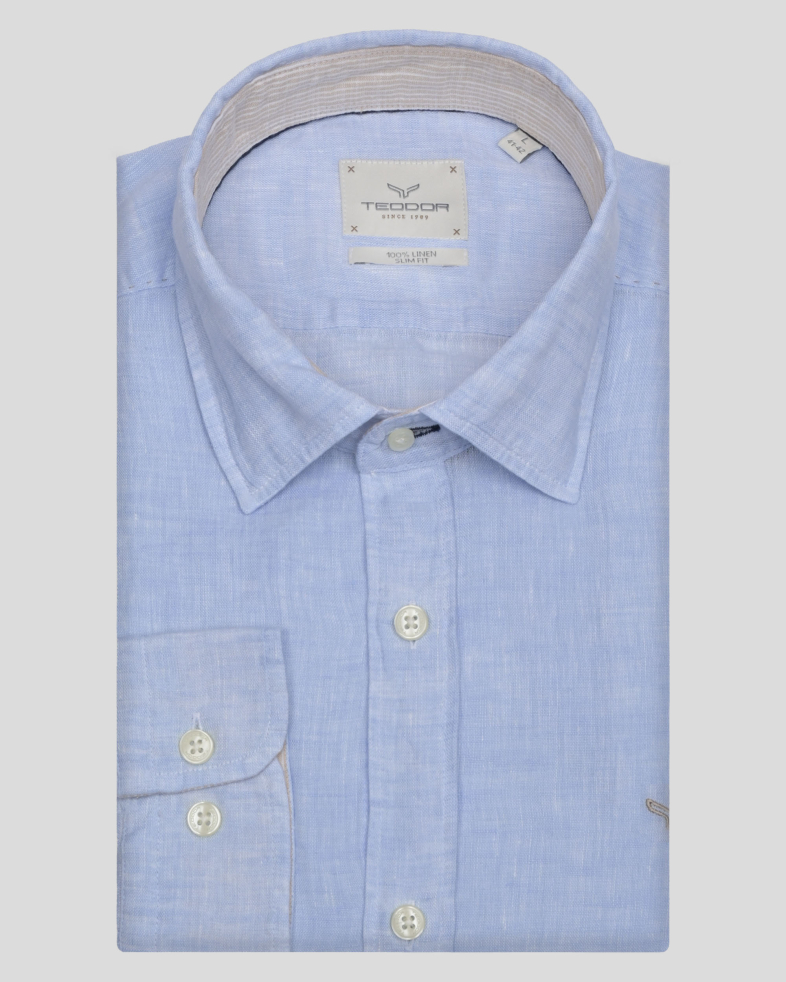 SHIRT SLIM FIT LINEN 240135044997-4 01