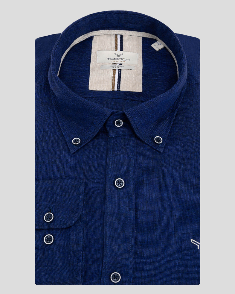 SHIRT SLIM FIT LINEN 240135044998-4 01