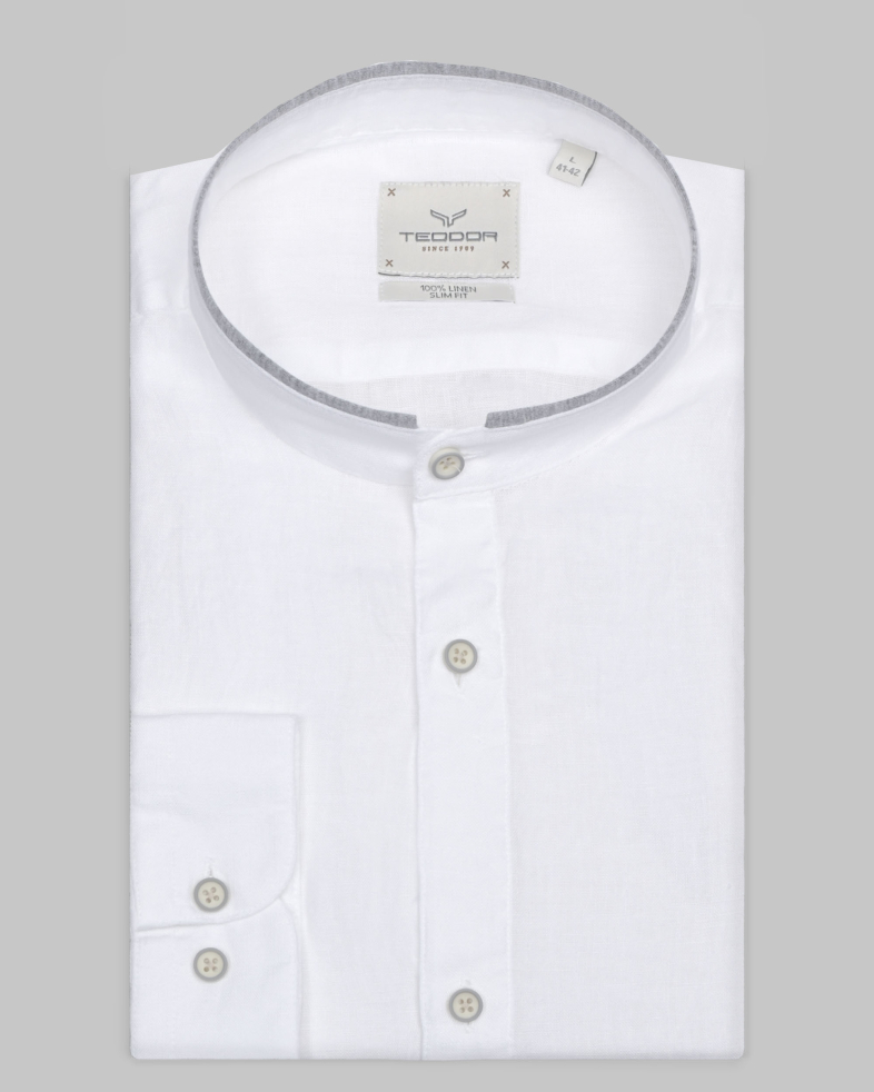 SHIRT SLIM FIT LINEN 240135044999-1 01