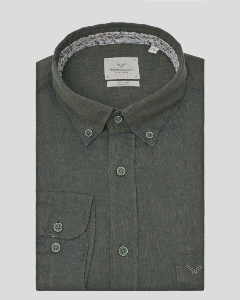 SHIRT REGULAR FIT LINEN 240135044996-3 01